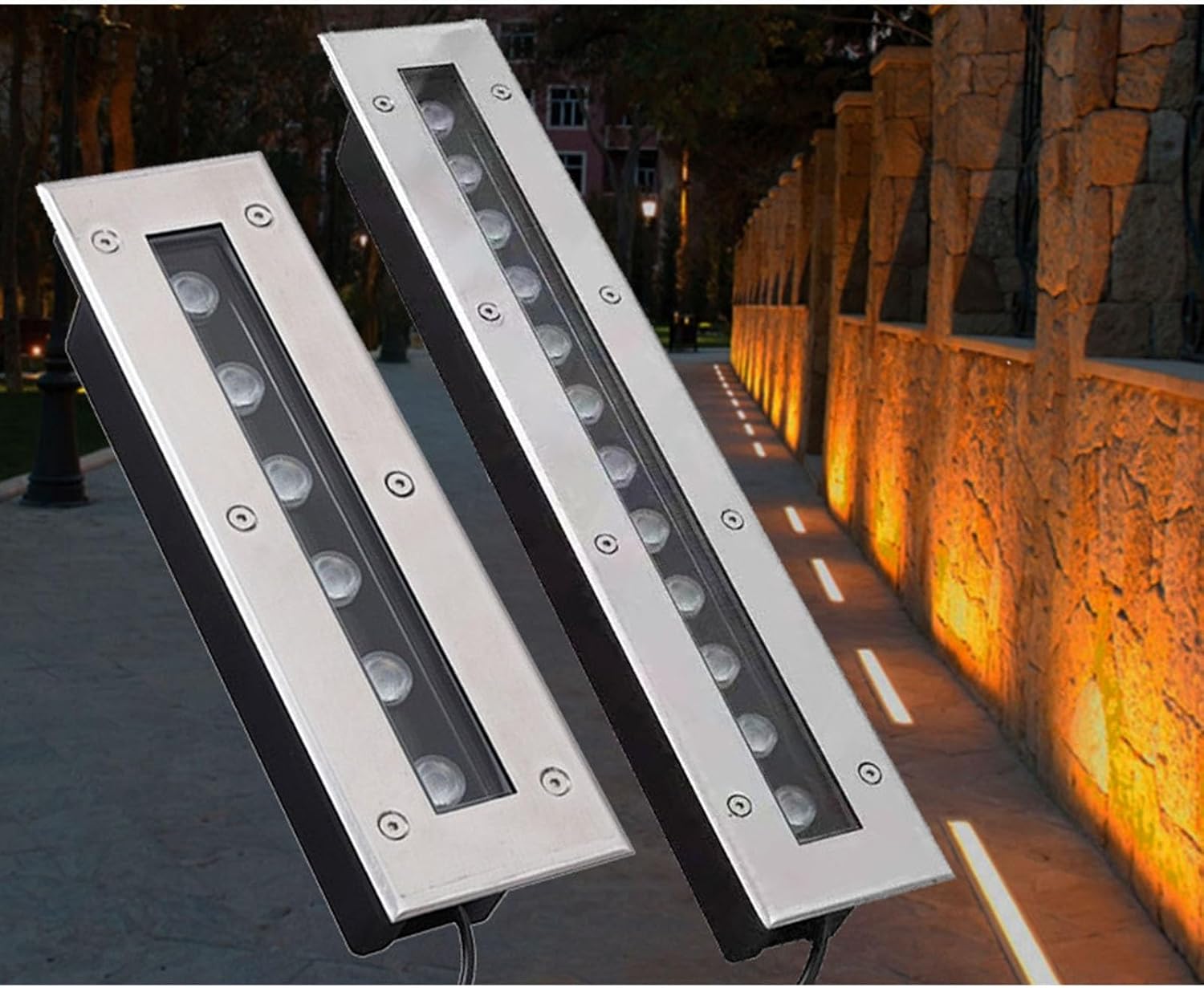 Ground Light Recessed - إضاءة LED خطية مدفونة في الأرض