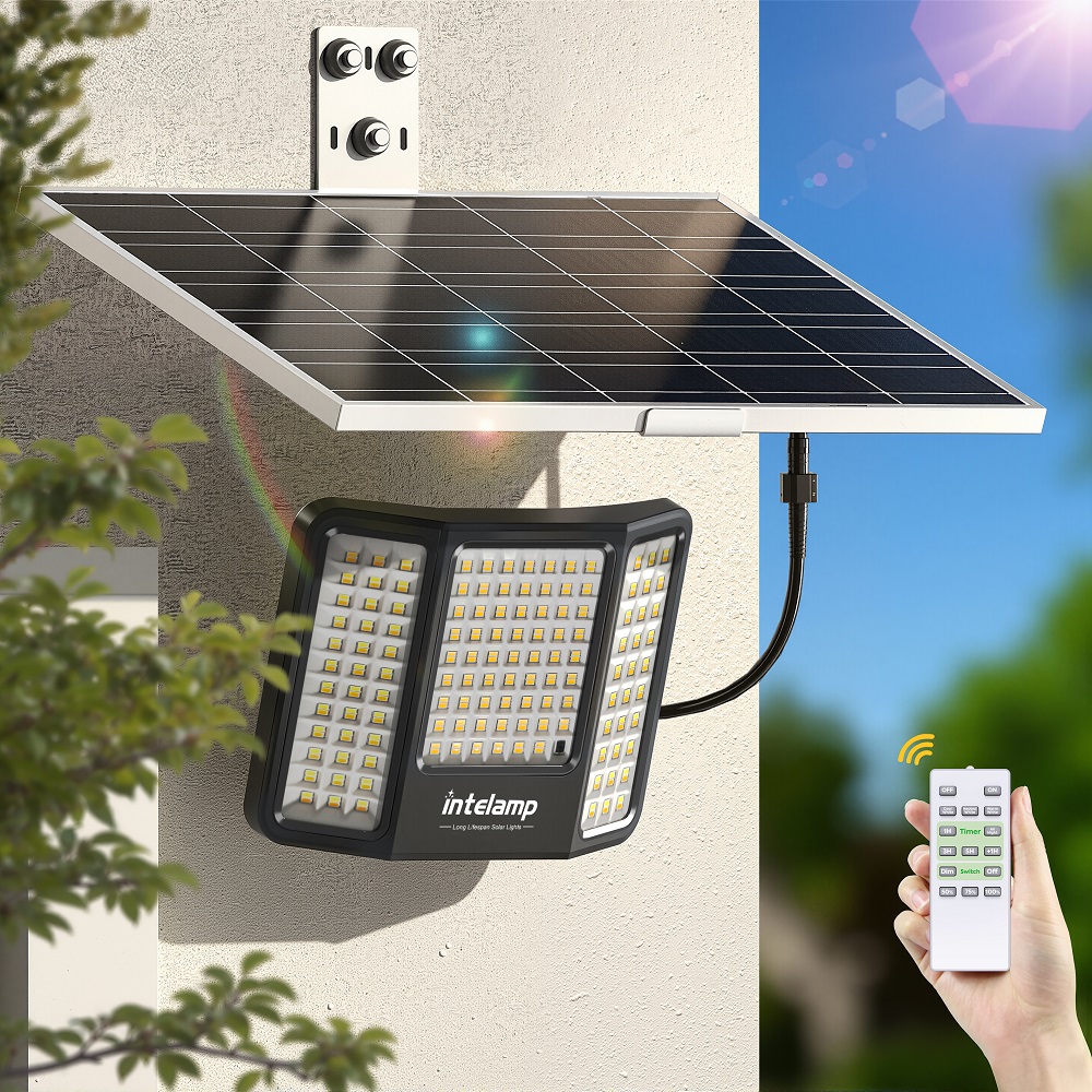 Outdoor Lighting Dusk To Dawn - إضاءة شمسية من إنتيلامب بقوة 2000