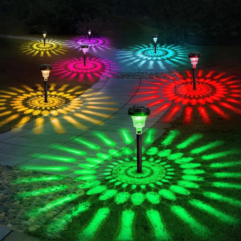 Outdoor Lighting Dusk To Dawn - مصباح مسار يعمل بالطاقة الشمسية متغير