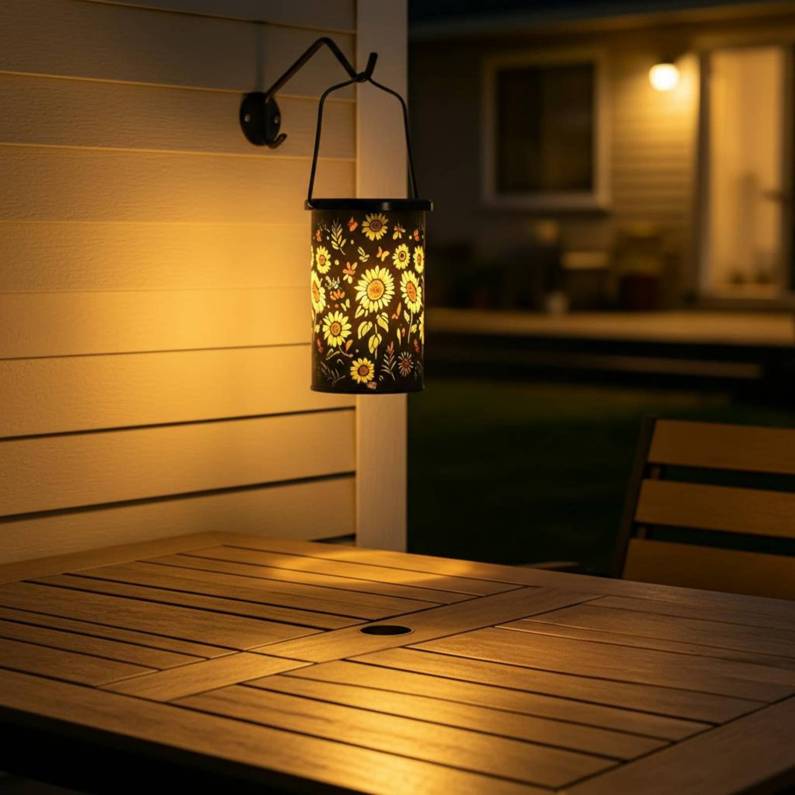 Solar Lantern Hanging - فانوس زهري بتصميم عتيق، مصباح شمسي