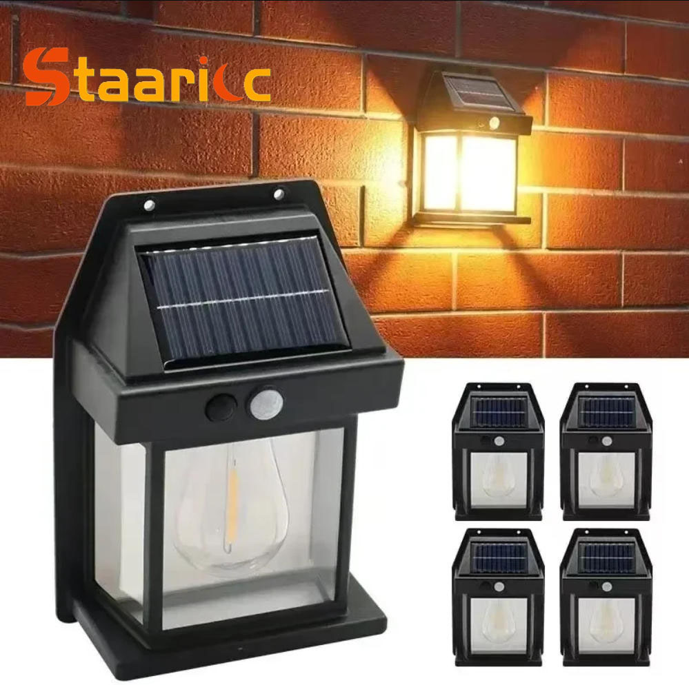 Outdoor Lighting For Backyard - مصباح جداري خارجي يعمل بالطاقة الشمسية