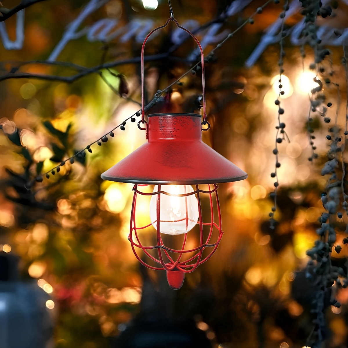 Solar Lantern Hanging - فانوس شمسي خارجي معلق، أضواء شمسية