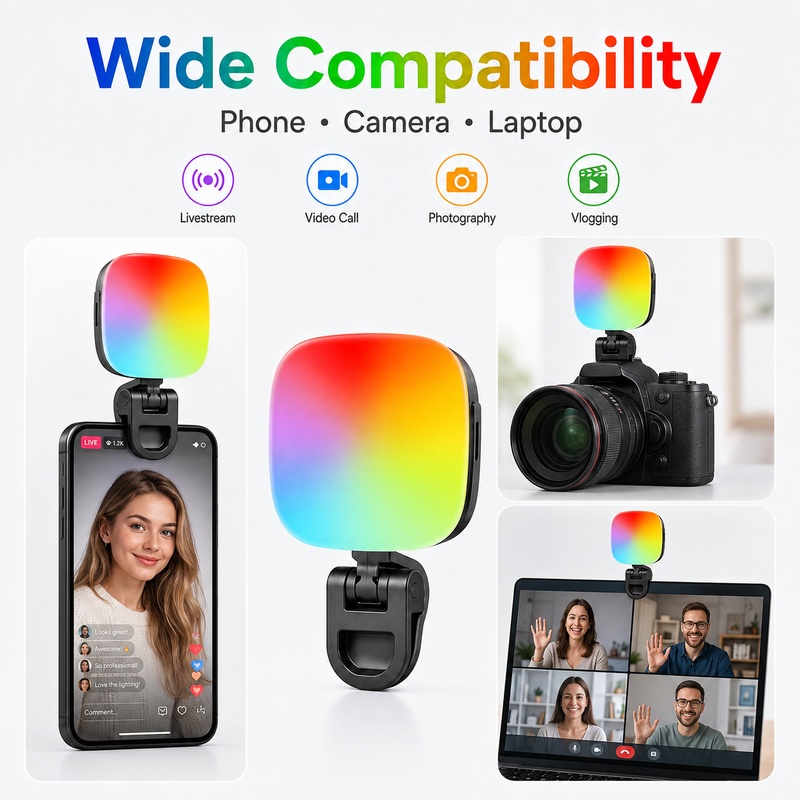 Outdoor Lighting For Photography - مصباح إضاءة LED محمول RGB للتصوير