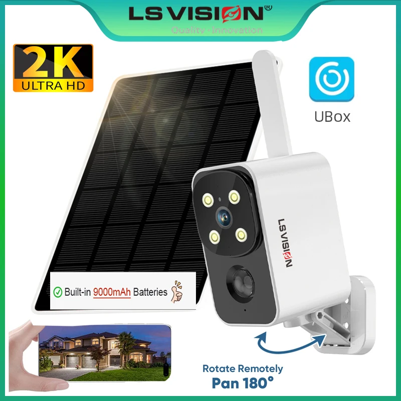 Outdoor Lighting Video - LS VISION كاميرا تعمل بالطاقة الشمسية