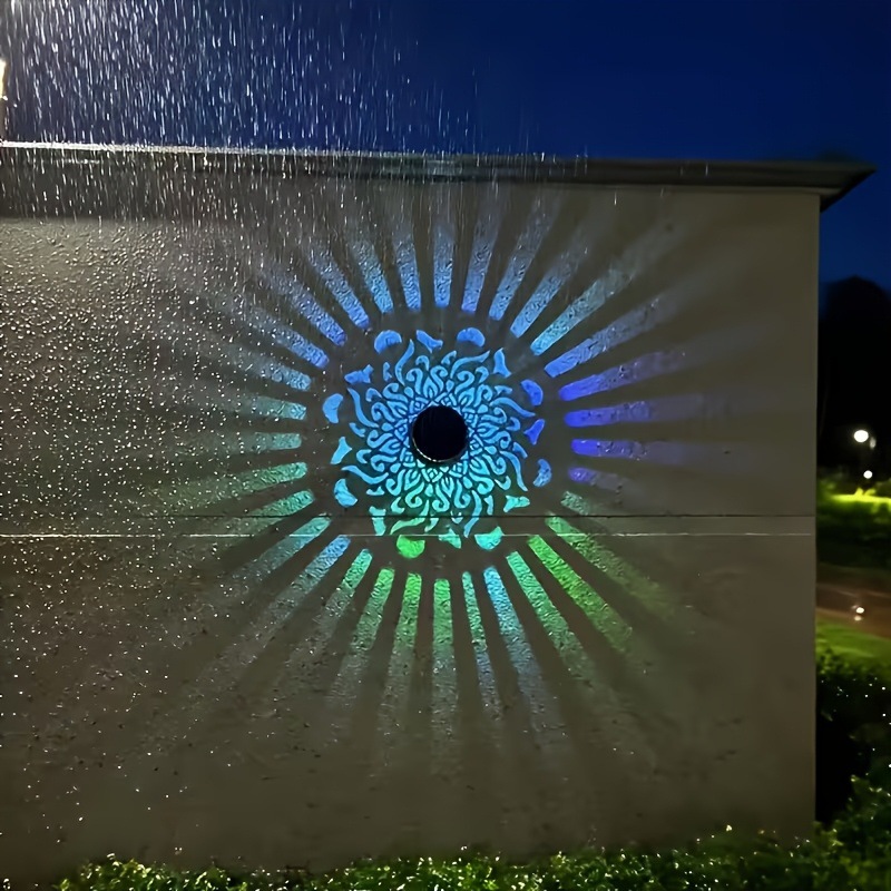 Solar Lantern Hanging - مصباح جداري شمسي LED بتصميم ماندالا،