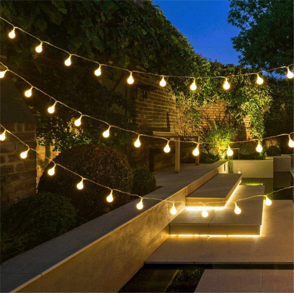 أضواء خيطية تعمل بالطاقة الشمس - مراجعة Outdoor Lighting For Backyard وسعره