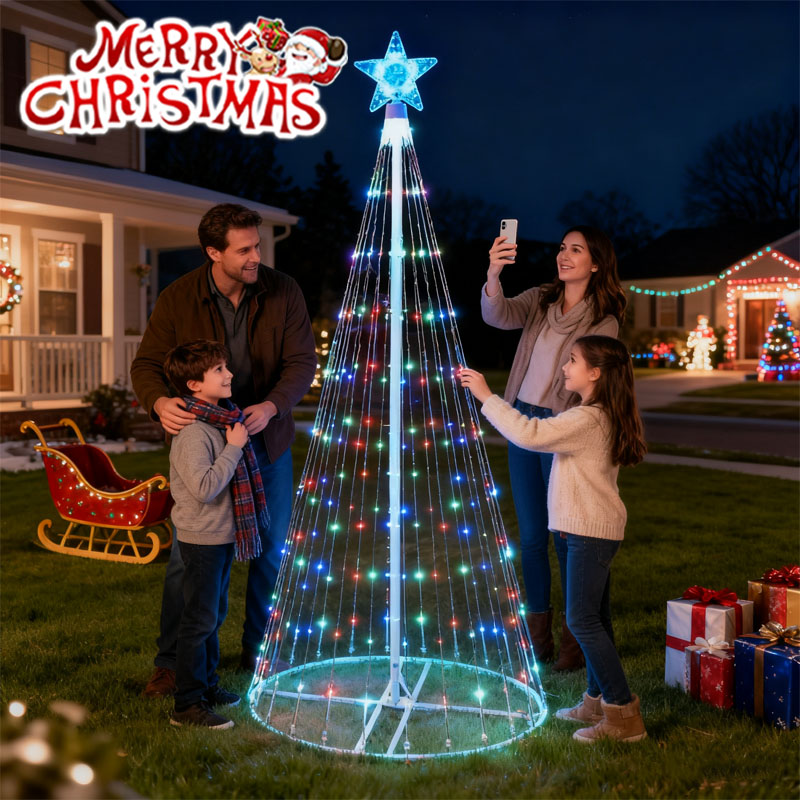 تعمل بالطاقة الشمسية LED شلال  - مراجعة Outdoor Lighting Company وسعره