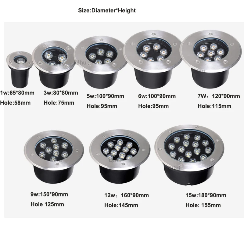 مصابيح إنارة تحت الأرض بإضاءة  - مراجعة Ground Light Recessed وسعره