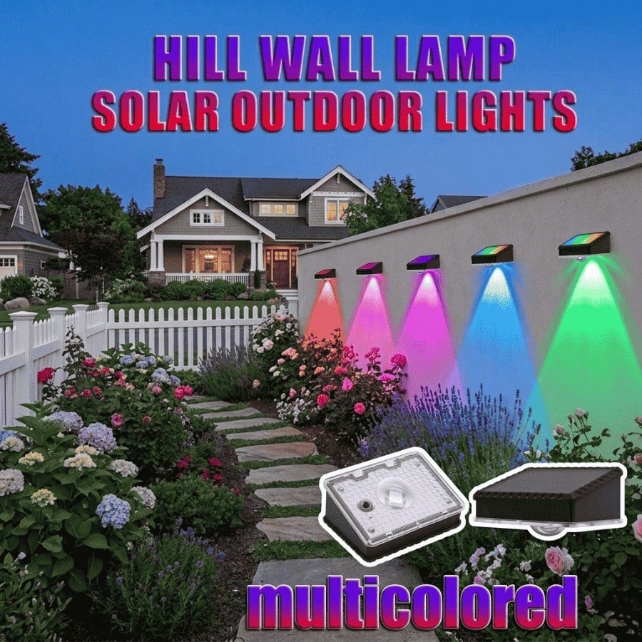 4 قطع من أضواء السياج الشمسية  - مراجعة Outdoor Lighting For Fence وسعره