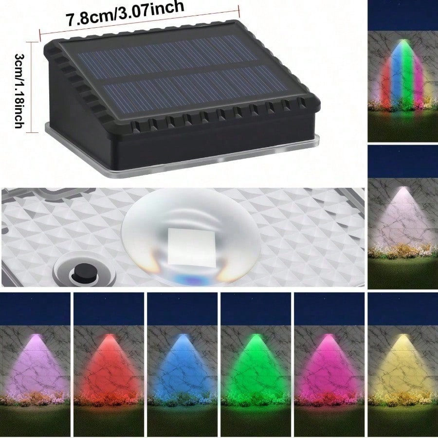 4 قطع من أضواء السياج الشمسية  - مراجعة Outdoor Lighting For Fence وسعره