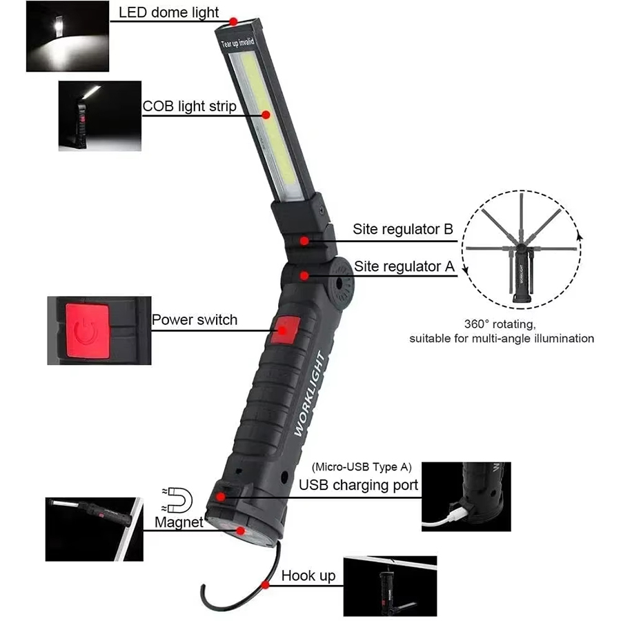 مصباح يدوي LED محمول مع خطاف م - مراجعة Outdoor Lighting Repair وسعره