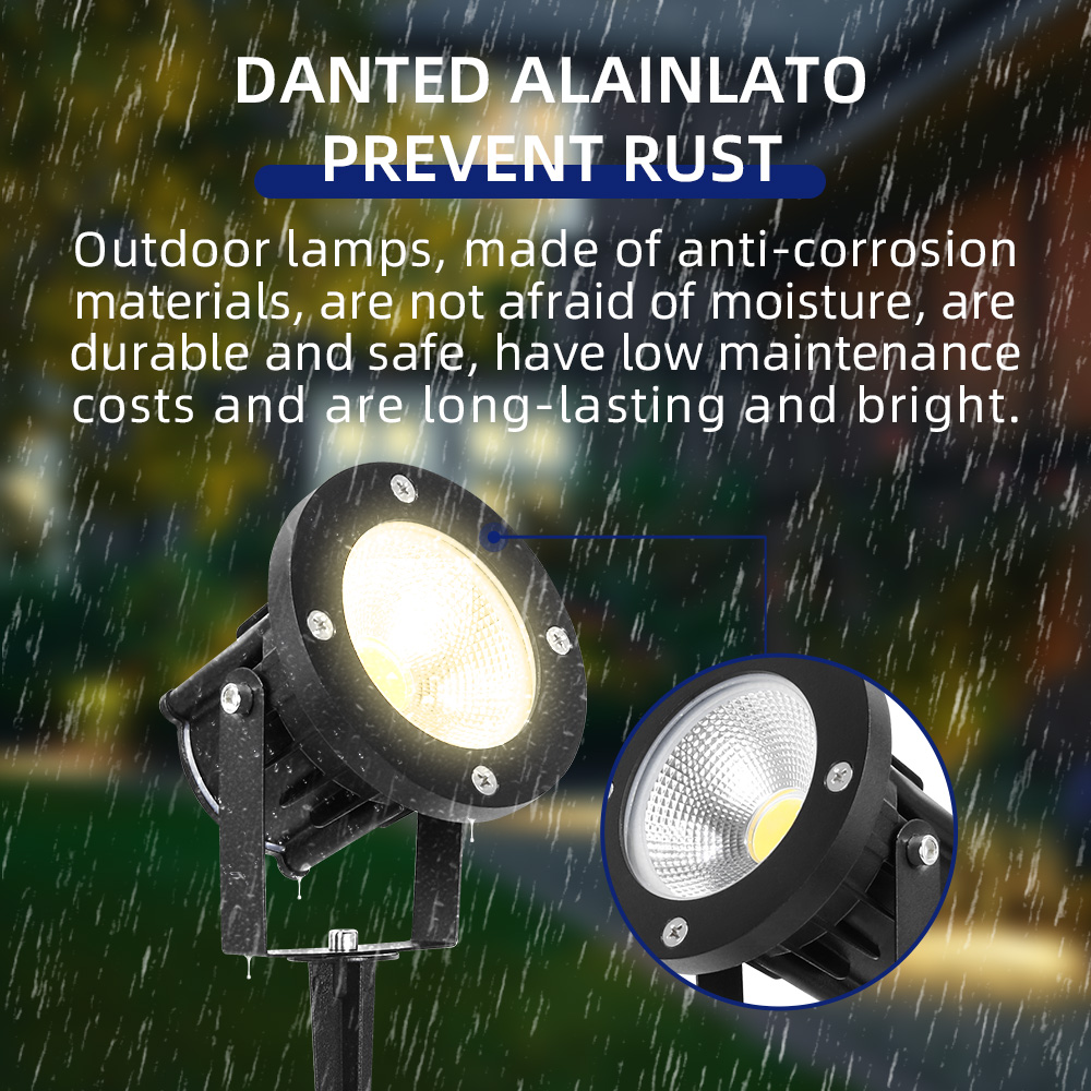 مصباح حديقة LED GU10، إضاءة خا - مراجعة Outdoor Lighting For Backyard وسعره