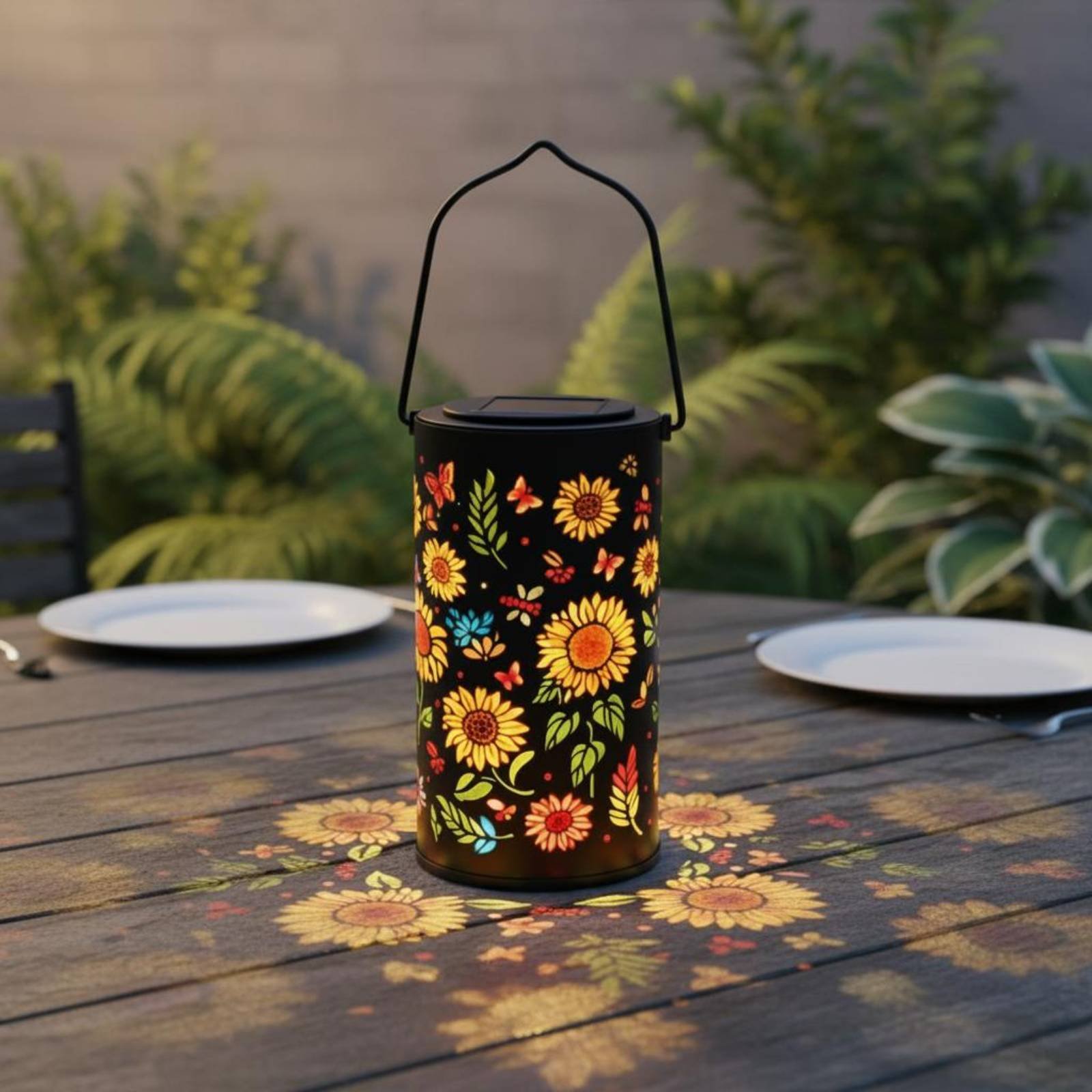 فانوس شمسي ملون بتصميم شعاع ال - مراجعة Solar Lantern Hanging وسعره