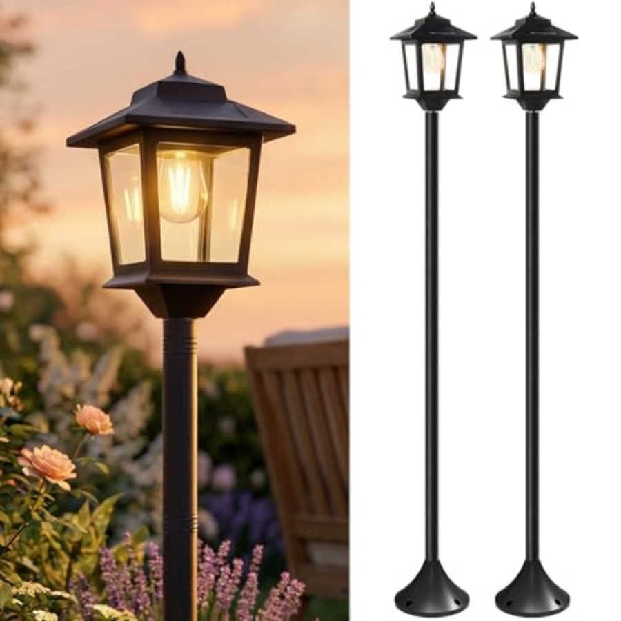أضواء شمسية خارجية للأعمدة، مج - مراجعة Outdoor Lighting Dusk To Dawn وسعره