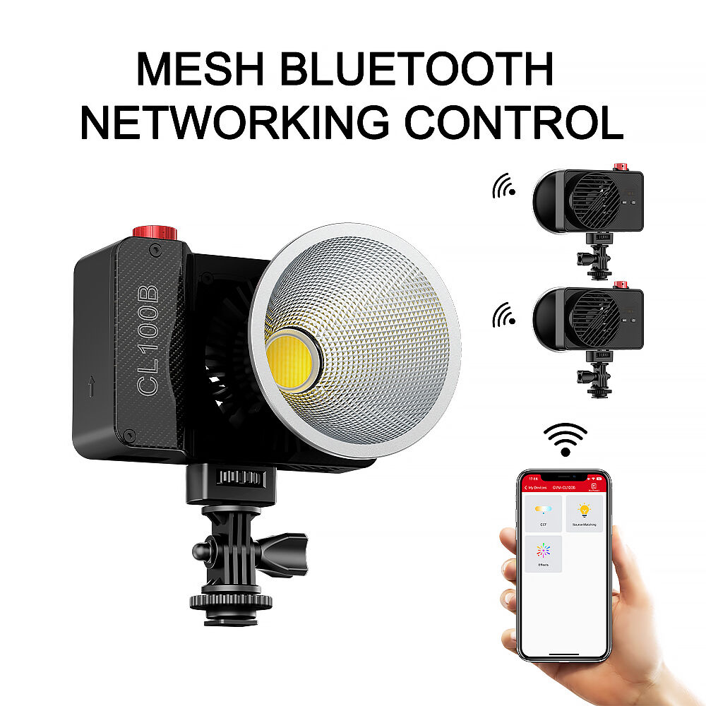 ضوء LED محمول ثنائي اللون GVM  - مراجعة Outdoor Lighting For Photography وسعره