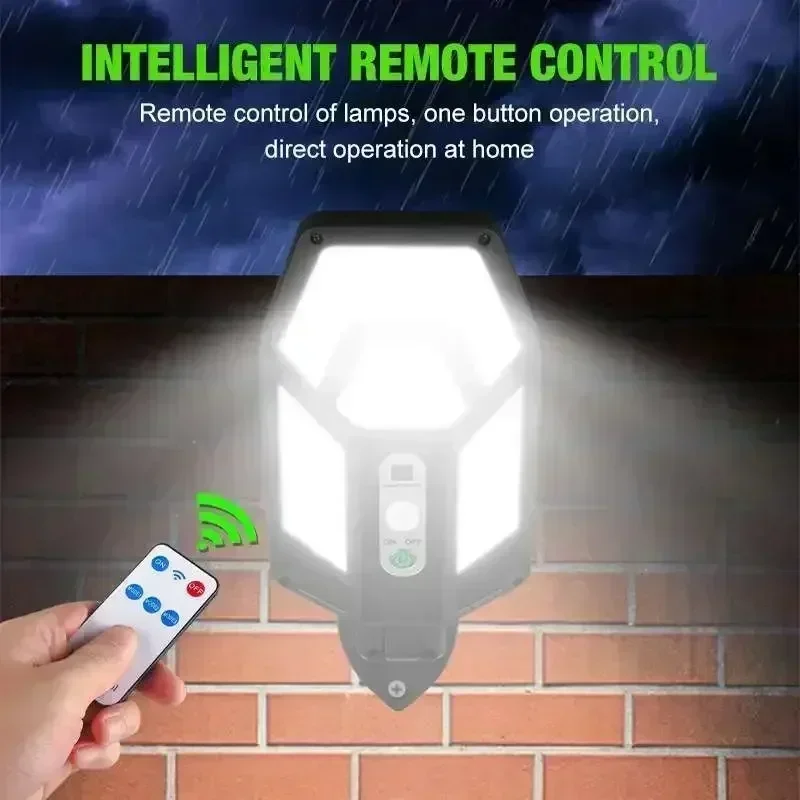 12000LM مصباح الجدار الشمسي ال - مراجعة Outdoor Lighting For Backyard وسعره