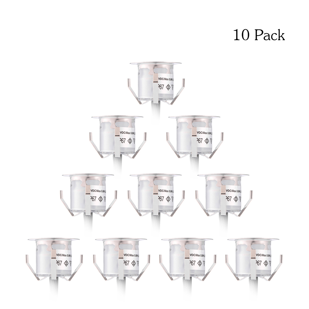 10 قطع من أضواء LED الأرضية ال - مراجعة Ground Light Recessed وسعره