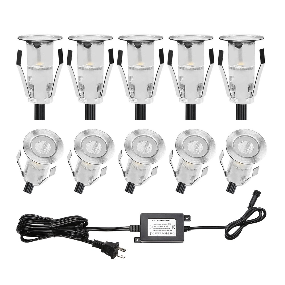 10 قطعة LED مصباح سطح صغير IP6 - مراجعة Ground Light Recessed وسعره