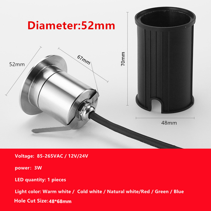 كشاف LED خارجي مدمج IP65 بقوة  - مراجعة Ground Light Recessed وسعره