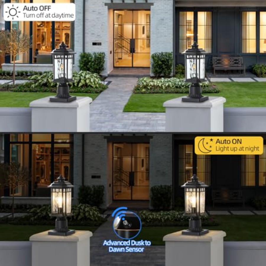 مصباحان خارجيان للتركيب على ال - مراجعة Outdoor Lighting Dusk To Dawn وسعره
