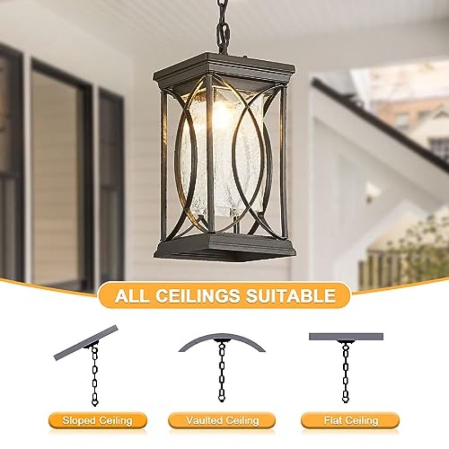 مصباح معلق خارجي يعمل بالحركة  - مراجعة Outdoor Lighting Dusk To Dawn وسعره