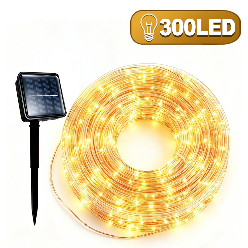 أضواء عيد الميلاد الشمسية بـ 8 - مراجعة Outdoor Lighting For Fence وسعره