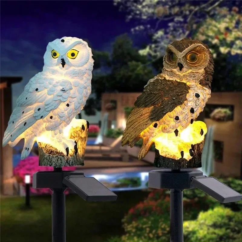 تمثال بومة يعمل بالطاقة الشمسي - مراجعة Outdoor Lighting For Backyard وسعره