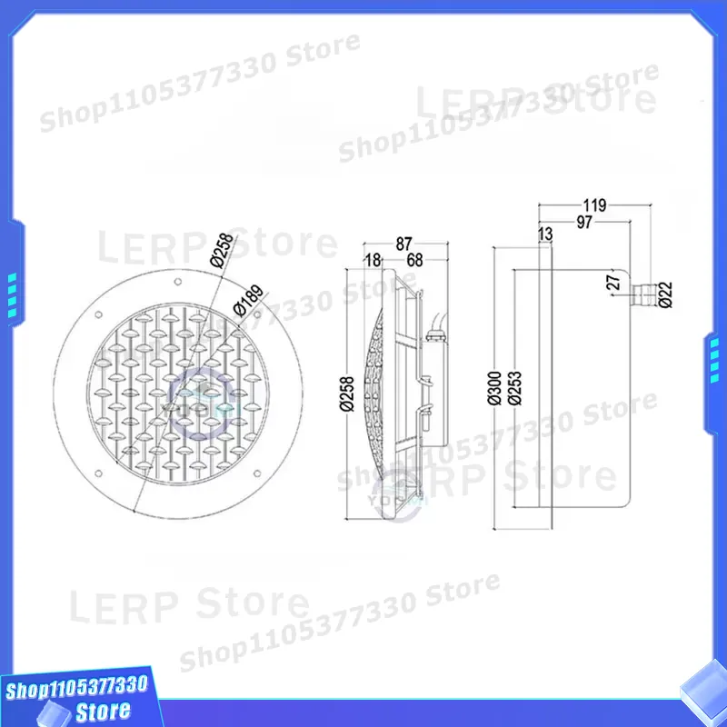 مصباح LED RGB تحت الماء للمساب - مراجعة Ground Light Recessed وسعره