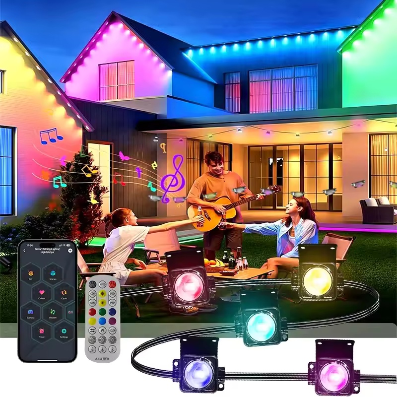 إضاءة خارجية دائمة بطول 300 قد - مراجعة Outdoor Lighting Under Eaves وسعره