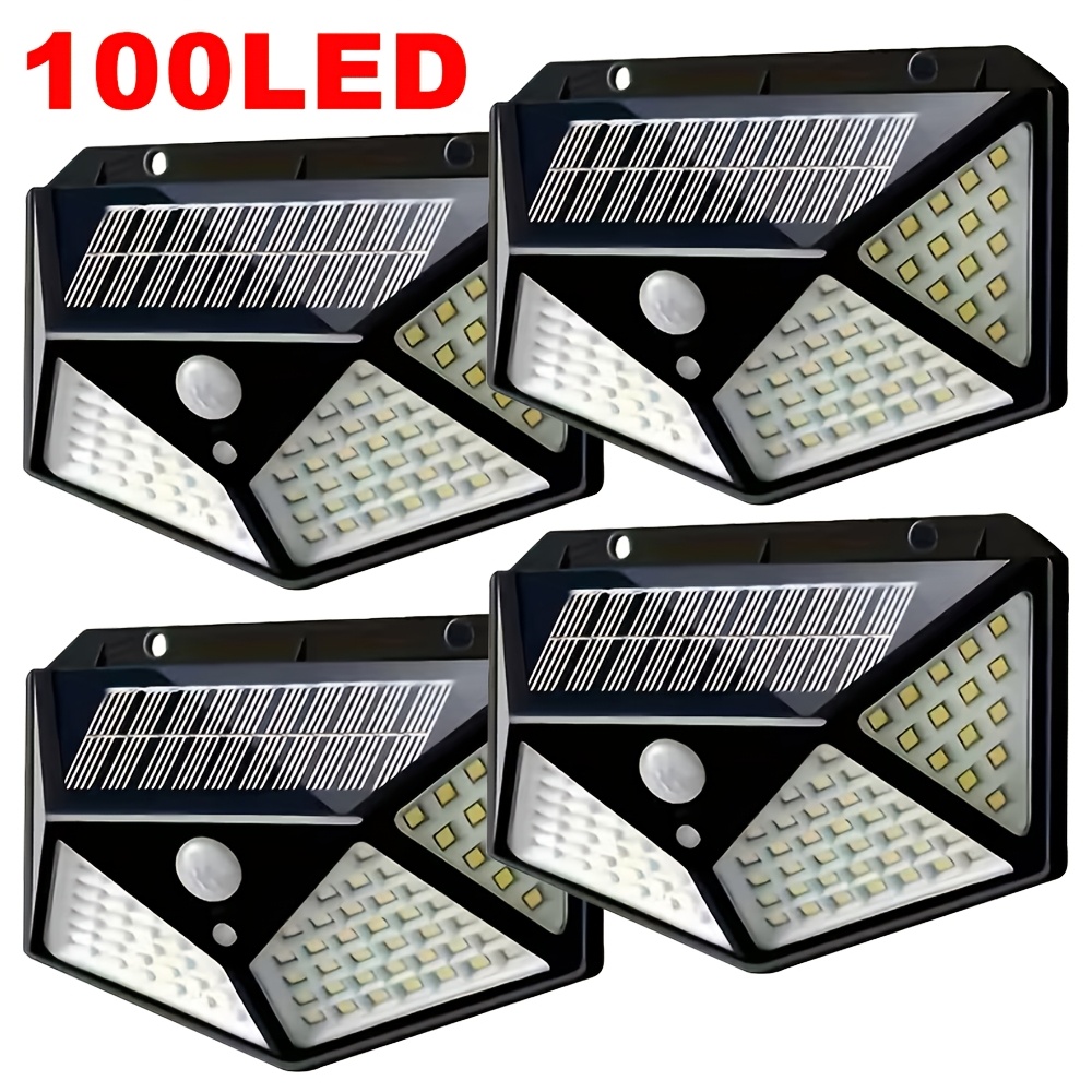 مصباح حديقة شمسي خارجي بـ 100  - مراجعة Outdoor Lighting For Fence وسعره