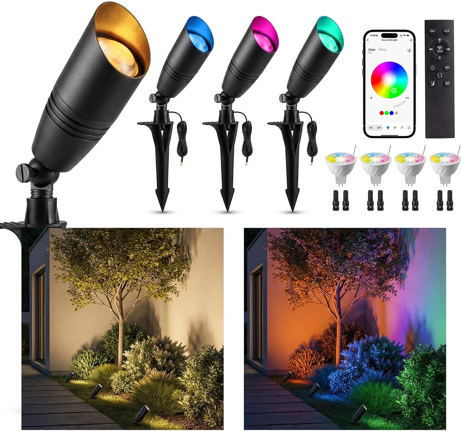 أضواء خارجية منخفضة الجهد RGBC - مراجعة Outdoor Lighting Controller وسعره