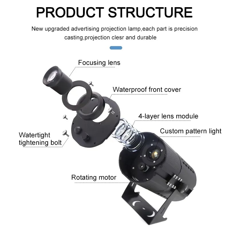 جهاز عرض غوبو يوفان 200 واط لل - مراجعة Outdoor Lighting Logo وسعره
