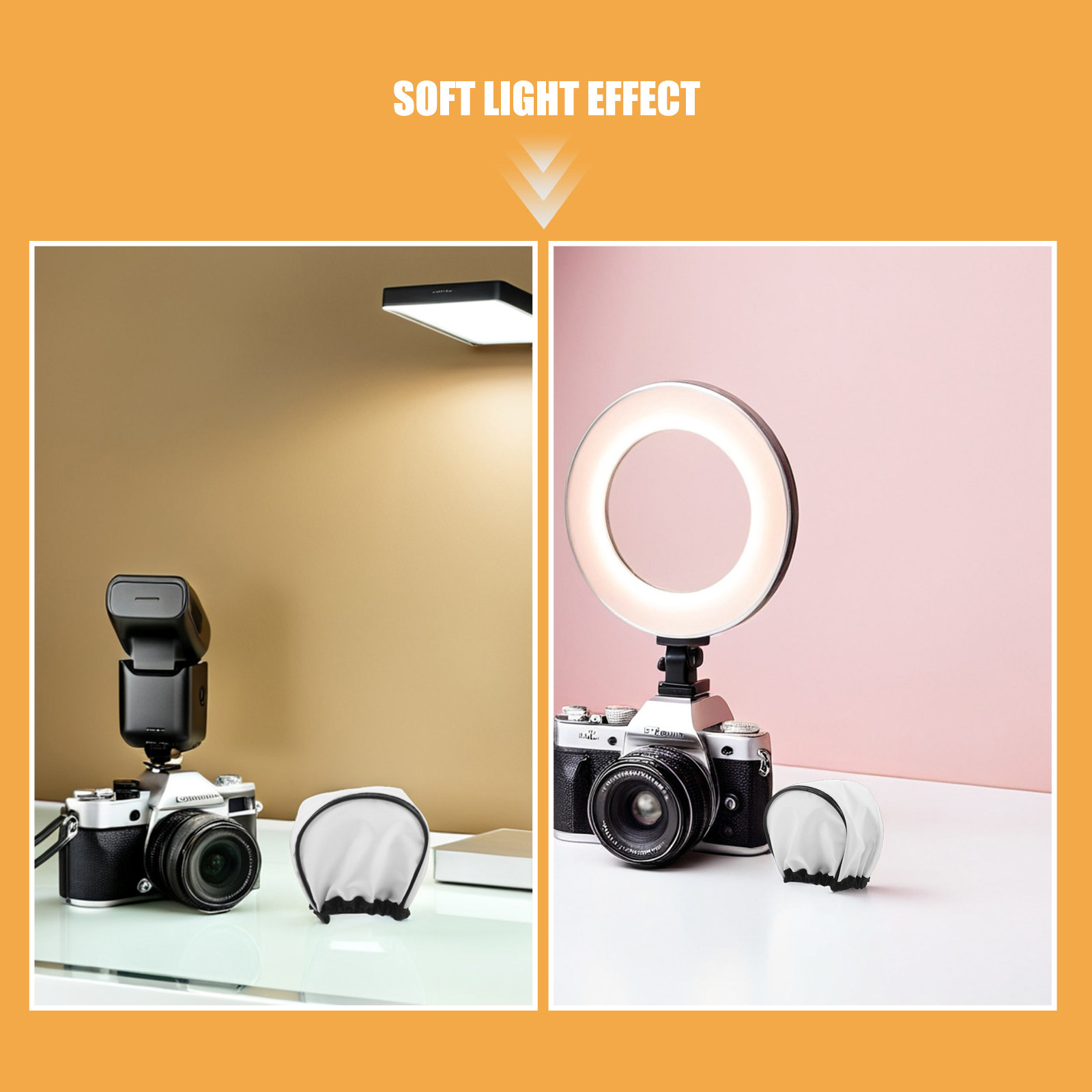 4 قطع من موزع الضوء الناعم للف - مراجعة Outdoor Lighting For Photography وسعره
